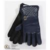 Image 1 : TRUE NORTH  LADIES LEATHERETTE GLOVES BLUE