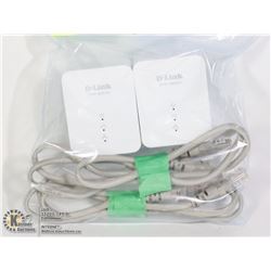 D-LINK WIFI EXTENDERS (2)- MODEL # DHP600AV