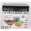 Image 1 : NEW 10PC FARBERWARE GLASS BOWL/ LID SET