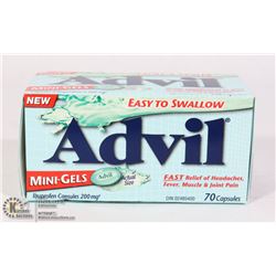 NEW 70 CAPSULES ADVIL MINI GELS