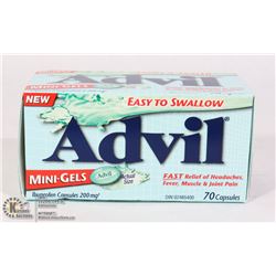 NEW 70 CAPSULES ADVIL MINI GELS