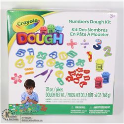 NEW CRAYOLA 28PC NUMBERS DOUGH KIT
