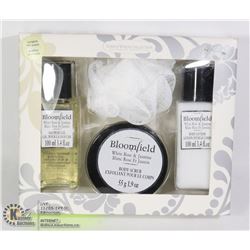 NEW BLOOMFIELD WHITE ROSE AND JASMINE BATH SET