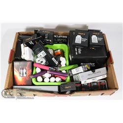 FLAT OF VAPE ACCESSORIES AND VAPE JUICE