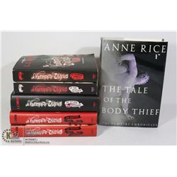 FLAT OF VAMPIRE THEME BOOKS INCLUDING ANNE RICE,