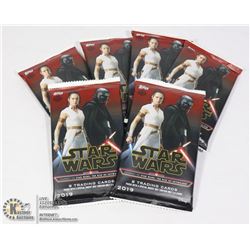2019 x6 STAR WARS SEALED BOOSTER PACKS
