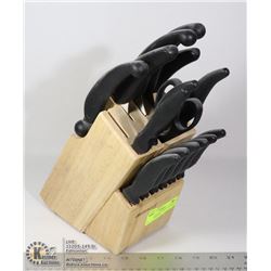 MIRACLE BLADE COMPLETE KNIFE SET WITH BLOCK