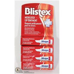 4 TUBES OF BLISTEX MEDICATED LIP OINTMENT