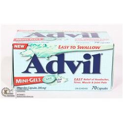 NEW 70 CAPSULES ADVIL MINI GELS