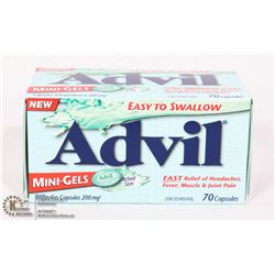 NEW 70 CAPSULES ADVIL MINI GELS