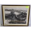 Image 1 : GREAT WALL OF CHINA FRAMED PICTURE