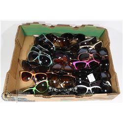 FLAT OF ASSORTED DESIGNER SUNGLASSES
