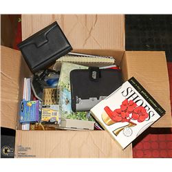 BOX OF OFFICE SUPPLIES