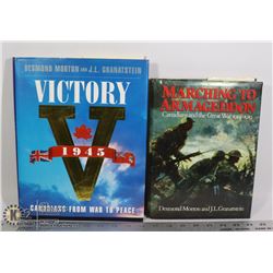 TWO CANADIAN WAR HARDCOVER BOOKS