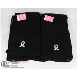 LOT OF 6 NEW PINK RIBBON CAMPAIGN SCARFS LIGHT