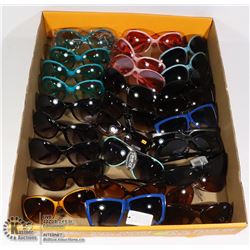 FLAT OF ASSORTED DESIGNER SUNGLASSES