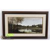Image 1 : FRAMED RIVER SCENE- J.B. COROT- ARTIST (1796-1875)