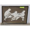 Image 1 : INUIT ART ORIGINAL SIGNED FRAMED
