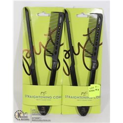 TWO PYT STRAIGHTENING COMBS