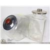 Image 1 : 2 CANDY JARS WITH METAL LIDS