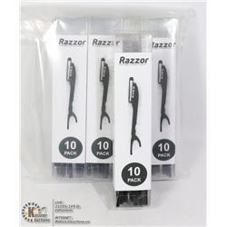 10 PACK X4  DISPOSABLE RAZORS NEW