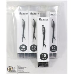 10 PACK X4  DISPOSABLE RAZORS NEW
