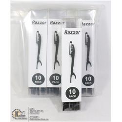 10 PACK X4  DISPOSABLE RAZORS NEW