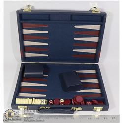 VINTAGE BACKGAMMON BOARD WITH PIECES