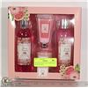 Image 1 : NEW 4PC OPALINE SPA  ROSE PETAL BATH GIFT SET