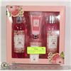 Image 1 : NEW 4PC OPALINE SPA  ROSE PETAL BATH GIFT SET