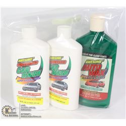 3PC SET OF 2 X 16OZ BOTTLES OF CAR WASH & 1 BOTTLE