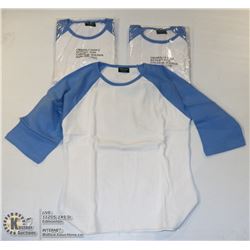 THREE COZY CREEK WOMENS BLUE/ WHITE SHIRTS