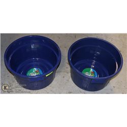 2 NEW BLUE MODERN WARE GARDENING BUCKETS
