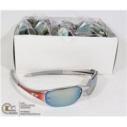 CASE OF OAKLEY STYLE SUNGLASSES