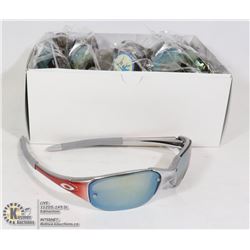 CASE OF OAKLEY STYLE SUNGLASSES