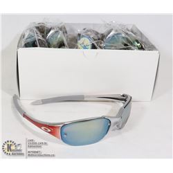 CASE OF OAKLEY STYLE SUNGLASSES