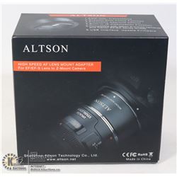 ALTSON HIGH SPEED AF LENS MOUNT ADAPTER FOR EF/EFS
