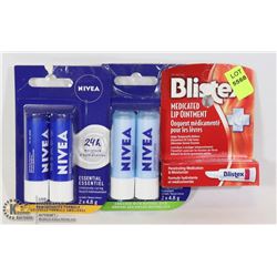BUNDLE OF BLISTEX AND NIVEA LIP BALM