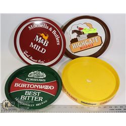 4 BEER TRAYS