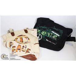 2 NEW 70'S STYLE PURSES PEACE LOVE