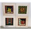 Image 1 : SET OF 4 TILE ART