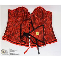 CORSET AND THONG SET SIZE LARGE