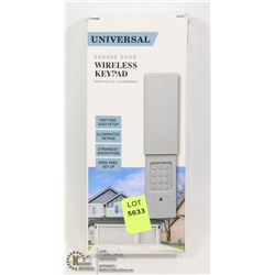 UNIVERSAL GARAGE DOOR WIRELESS KEYPAD