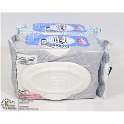 FOUR PACKS OF 42 COTTONELLE FLUSHABLE WIPES