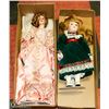 Image 1 : BOX WITH 2 COLLECTIBLE DOLLS