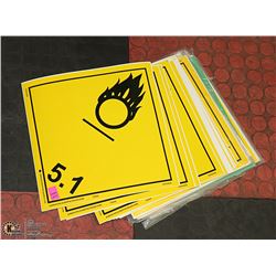 STACK OF 5.1 FLAME SIGNS