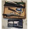 Image 1 : FLAT OF TOOLS INCLUDING HAMMERS, TORQUE WRENCH,