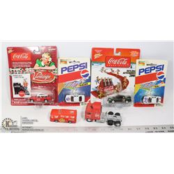 FLAT OF PEPSI AND COCA COLA COLLECTIBLES