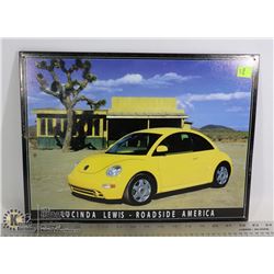 VW BEATLE METAL WALL HANGING