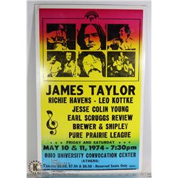 REPRINT JAMES TAYLOR AND OTHERS CONCERT